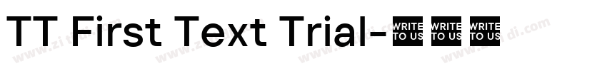 TT First Text Trial字体转换